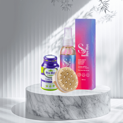 KIT  1 BYE BYE + 1 ACEITE S2 + CEPILLO EXFOLIANTE DE BAMBU ¡GRATIS ENVIO!